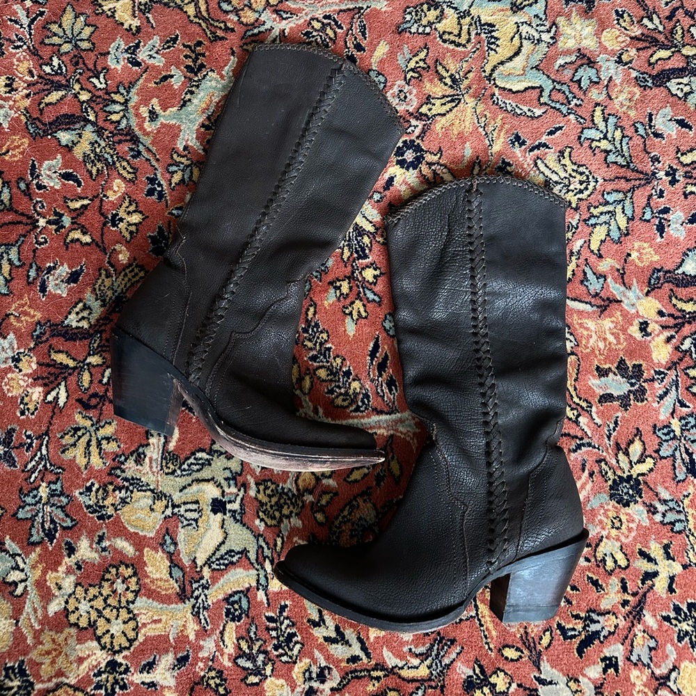 Lucchese Brown Leather Cowboy boots